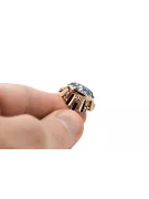 Zirconia Original Vintage 14K Produkt s ružovým zlatým krúžkom Vintage VRC043R štýl